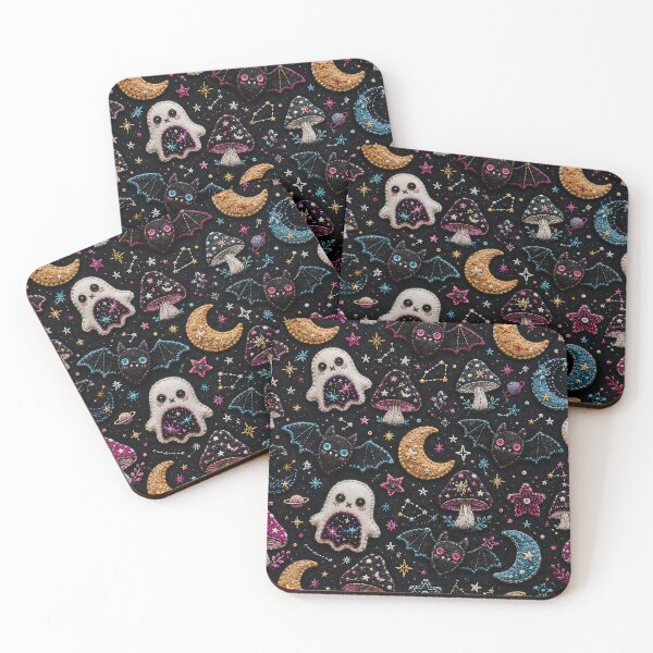 Item preview, Stitched Plush Ghost Cosmic Craft Pattern designed and sold by Thai Vibe Studio.