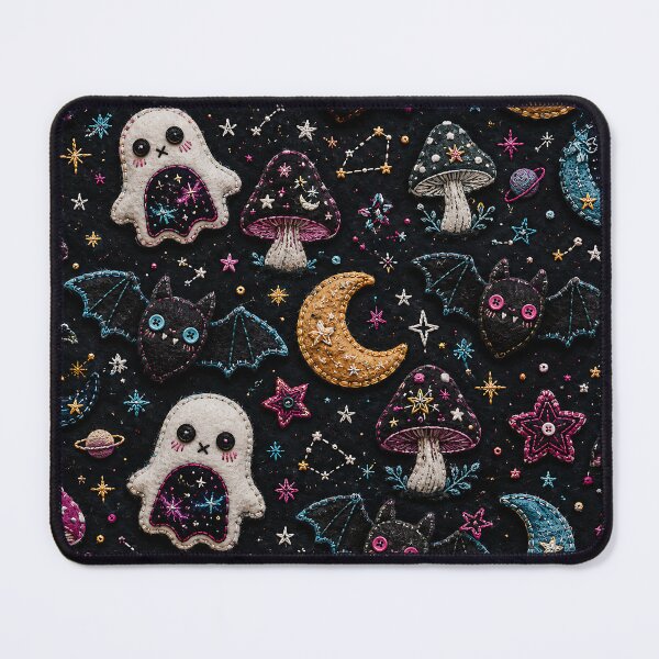 Item preview, Stitched Plush Ghost Cosmic Craft Pattern designed and sold by Thai Vibe Studio.