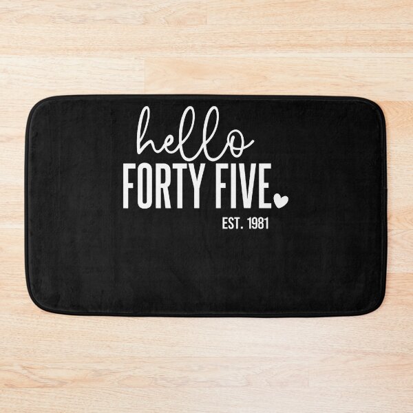 Item preview, Hello Forty Five Est. 1981 45 Years Old Humor 45Th Birthday designed and sold by JamesCrArt.