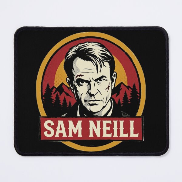 Item preview, Sam Neill Vintage Action Movie Portrait Retro Design designed and sold by Eddy048.