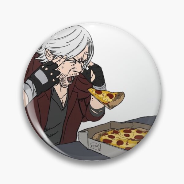 Item preview, Dante Making Pizza Float With His Mind Devil May Cry Inspired Funny Artwork designed and sold by GeekMix.