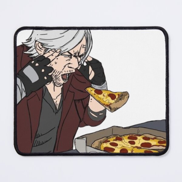 Item preview, Dante Making Pizza Float With His Mind Devil May Cry Inspired Funny Artwork designed and sold by GeekMix.