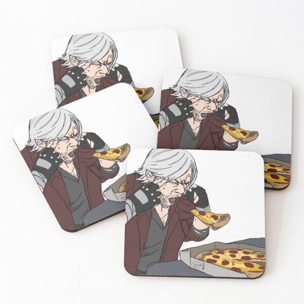Artikelvorschau, Dante lässt Pizza mit seinen Gedanken schweben – ein von Devil May Cry inspiriertes, lustiges Kunstwerk entworfen und verkauft von GeekMix.