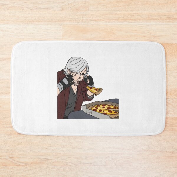 Item preview, Dante Making Pizza Float With His Mind Devil May Cry Inspired Funny Artwork designed and sold by GeekMix.