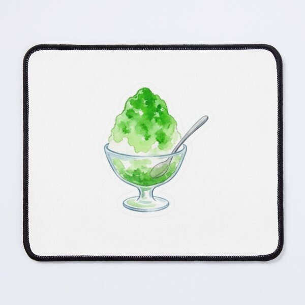 Item preview, Melon Kakigori Watercolor Sticker | Japanese Shaved Ice in Glass Dessert Cup designed and sold by asumintjapan1.