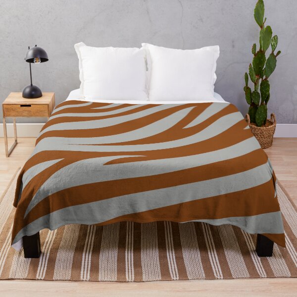 Item preview, Modern Graphic Zebra Print Pattern | Brown & Gray designed and sold by Frohyou.