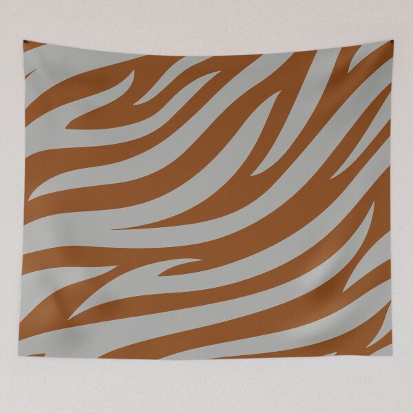 Item preview, Modern Graphic Zebra Print Pattern | Brown & Gray designed and sold by Frohyou.