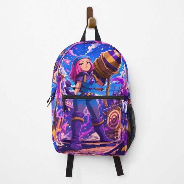 Item preview, Pink Hair Rocket Warrior - Arena Battle Girl Illustration designed and sold by Billy Morfo™.