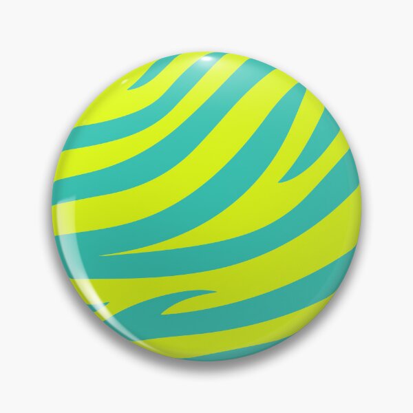 Item preview, Modern Graphic Zebra Print Pattern | Chartreuse & Teal designed and sold by Frohyou.