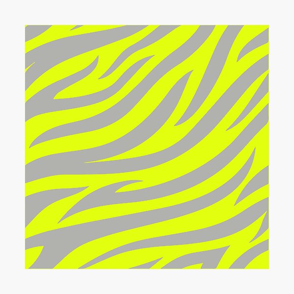 Item preview, Modern Graphic Zebra Print Pattern | Chartreuse & Gray designed and sold by Frohyou.
