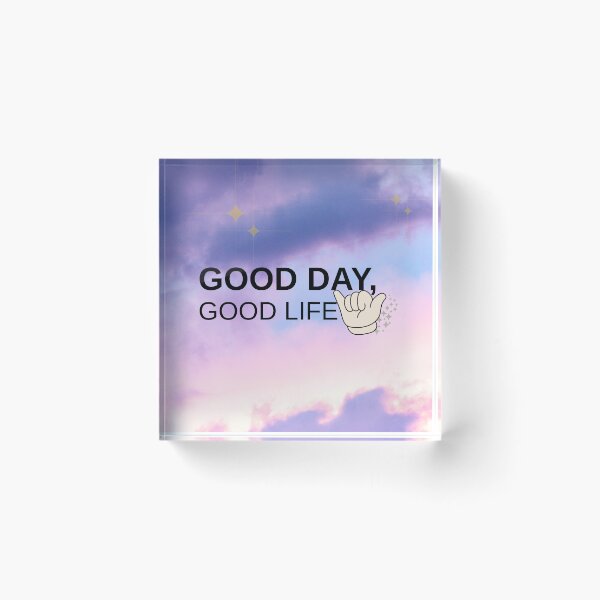 Item preview, Good Day Good Life Aesthetic Pastel Cloud Quote designed and sold by Kiara's Treasure.
