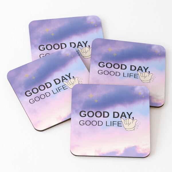 Item preview, Good Day Good Life Aesthetic Pastel Cloud Quote designed and sold by Kiara's Treasure.