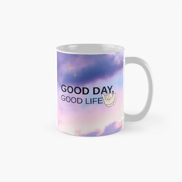Item preview, Good Day Good Life Aesthetic Pastel Cloud Quote designed and sold by Kiara's Treasure.