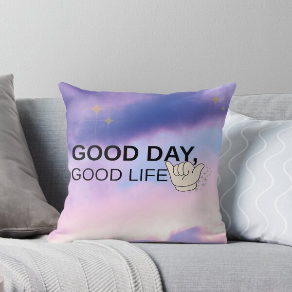 Item preview, Good Day Good Life Aesthetic Pastel Cloud Quote designed and sold by Kiara's Treasure.