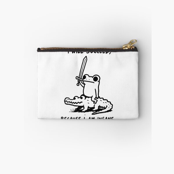 Item preview, I Will Succeed Because I Am Insane Frog Riding Alligator designed and sold by JamesCrArt.