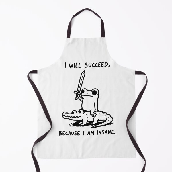 Item preview, I Will Succeed Because I Am Insane Frog Riding Alligator designed and sold by JamesCrArt.