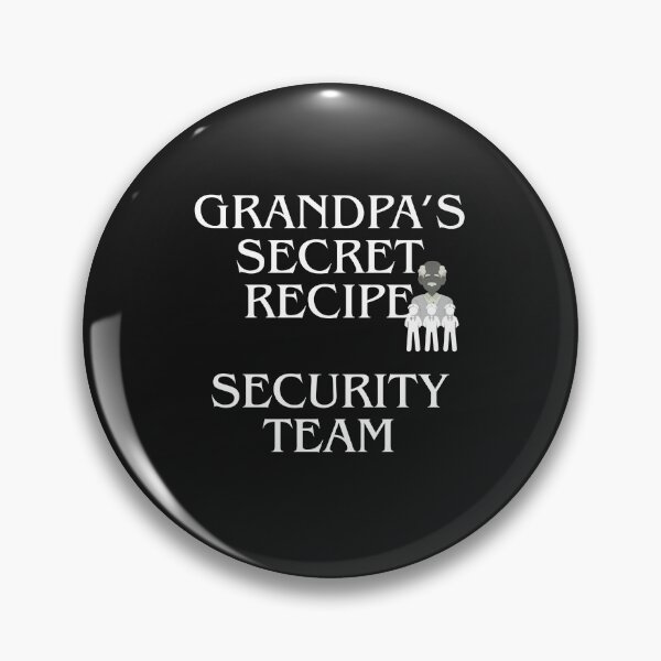 Item preview, Grandpa's Secret Recipe Security Team designed and sold by Bubpat.