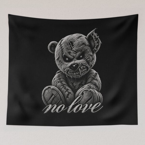 Item preview, no love Dark teddy bear designed and sold by gypsy-joker.