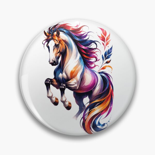 Item preview, Vibrant Colorful Mane Running Horse Artwork designed and sold by Arts Design 15.