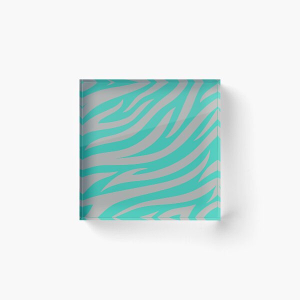 Item preview, Modern Graphic Zebra Print Pattern | Gray & Teal designed and sold by Frohyou.
