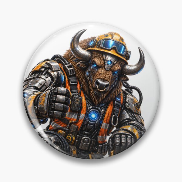 Item preview, Steel Bison Heavy Equipment Operator – Industrial Beast designed and sold by SteelCoat Studio.