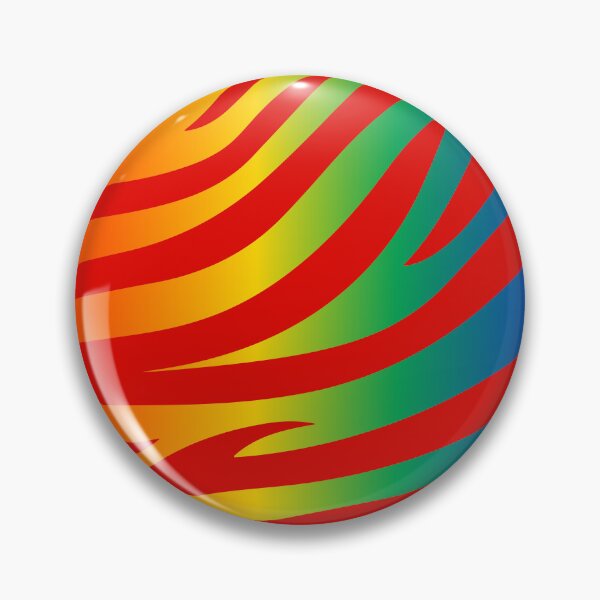 Item preview, Modern Graphic Zebra Print Pattern | Rainbow & Red designed and sold by Frohyou.