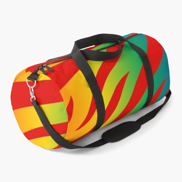 Item preview, Modern Graphic Zebra Print Pattern | Rainbow & Red designed and sold by Frohyou.