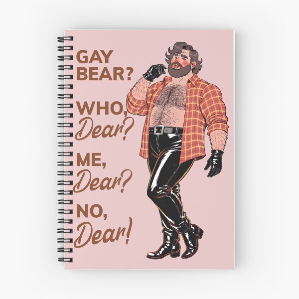 Item preview, "Gay Bear? No, Dear!" – Sassy Leather Bear designed and sold by gayishdesign.