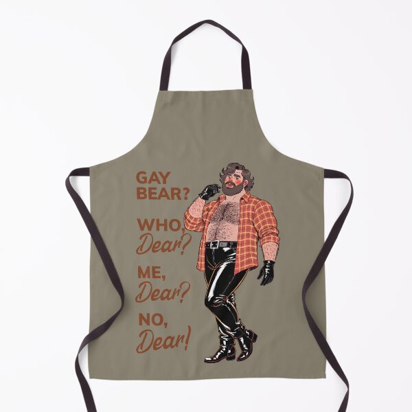 Item preview, "Gay Bear? No, Dear!" – Sassy Leather Bear designed and sold by gayishdesign.