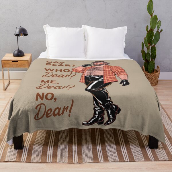 Item preview, "Gay Bear? No, Dear!" – Sassy Leather Bear designed and sold by gayishdesign.
