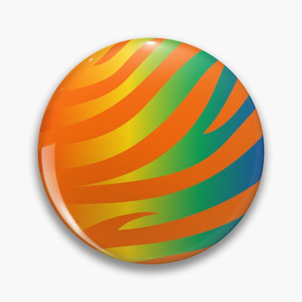 Item preview, Modern Graphic Zebra Print Pattern | Rainbow & Orange designed and sold by Frohyou.