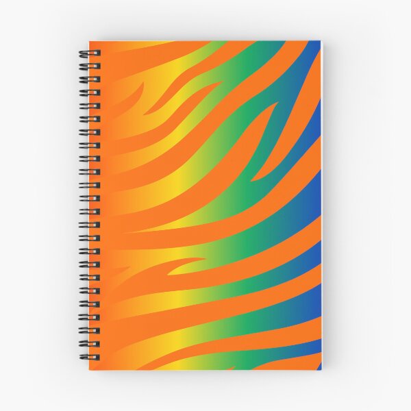 Item preview, Modern Graphic Zebra Print Pattern | Rainbow & Orange designed and sold by Frohyou.