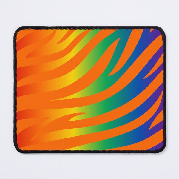 Item preview, Modern Graphic Zebra Print Pattern | Rainbow & Orange designed and sold by Frohyou.