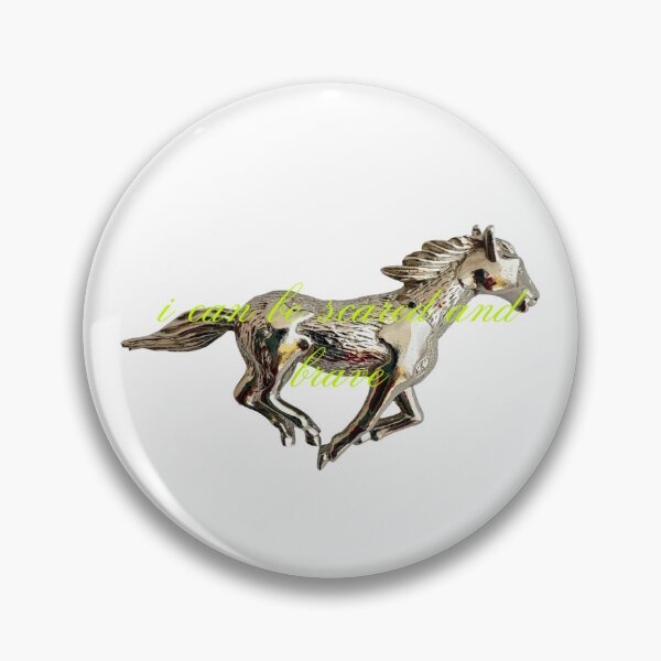 Item preview, Silver and Green Scared and Brave Horse designed and sold by hdziedzic.
