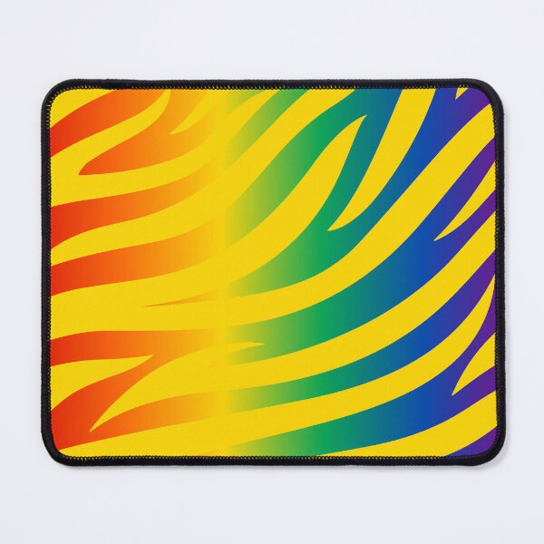 Item preview, Modern Graphic Zebra Print Pattern | Rainbow & Yellow designed and sold by Frohyou.