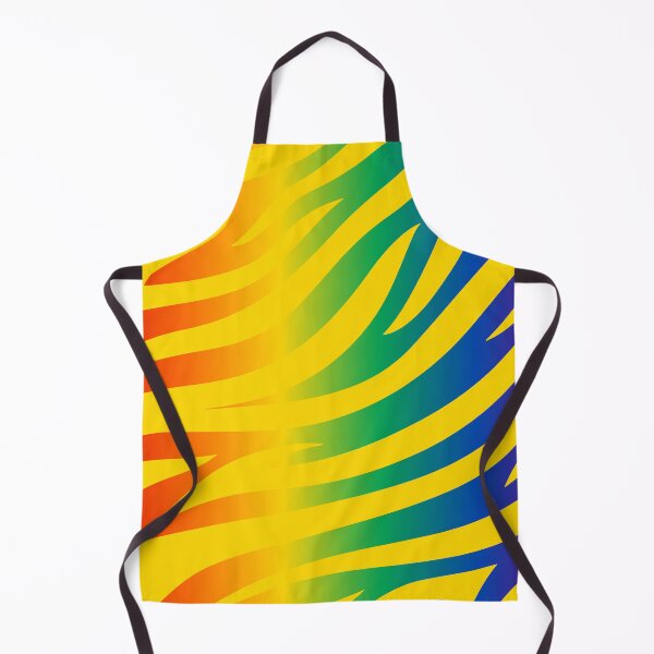 Item preview, Modern Graphic Zebra Print Pattern | Rainbow & Yellow designed and sold by Frohyou.