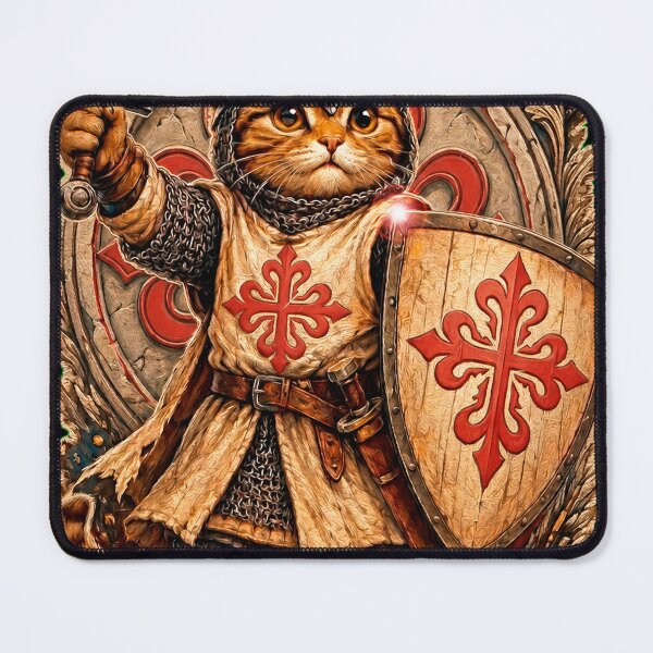 Item preview, ?⚔️ Calatravo – The Cat Knight of Calatrava ?️? designed and sold by FULLCOLOR2099.
