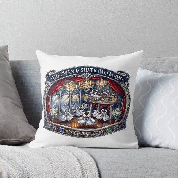 Item preview, The Swan & Silver Ballroom | Elegant Swan Dance Hall | Vintage Ballroom | Romantic Art designed and sold by MrDev.