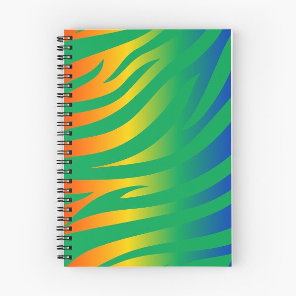 Item preview, Modern Graphic Zebra Print Pattern | Rainbow & Green designed and sold by Frohyou.