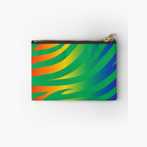Item preview, Modern Graphic Zebra Print Pattern | Rainbow & Green designed and sold by Frohyou.