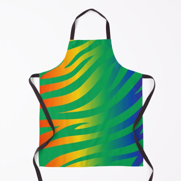 Item preview, Modern Graphic Zebra Print Pattern | Rainbow & Green designed and sold by Frohyou.