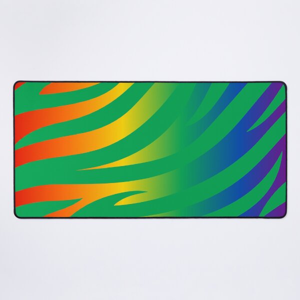 Item preview, Modern Graphic Zebra Print Pattern | Rainbow & Green designed and sold by Frohyou.
