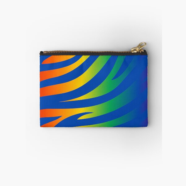 Item preview, Modern Graphic Zebra Print Pattern | Rainbow & Blue designed and sold by Frohyou.