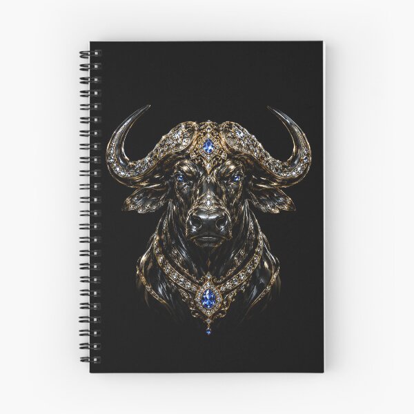 Item preview, Regal Buffalo Sovereign – Black & Gold Wildlife Art designed and sold by TheLumina.