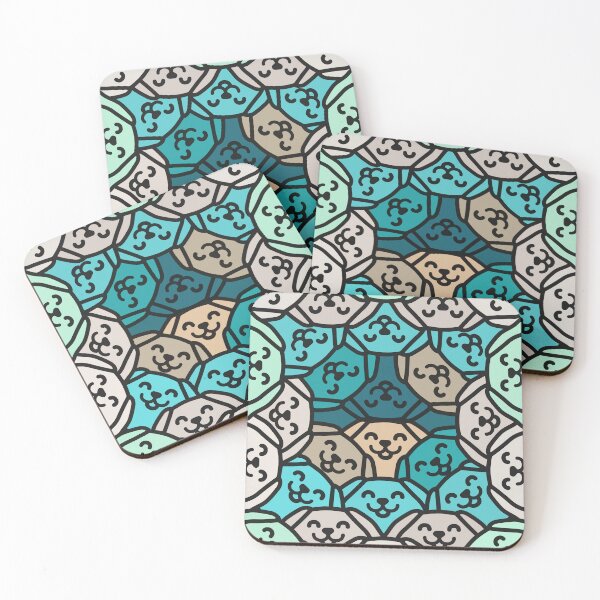 Item preview, Cute Green Dog Geometric - Close Up designed and sold by Imjustclicking.