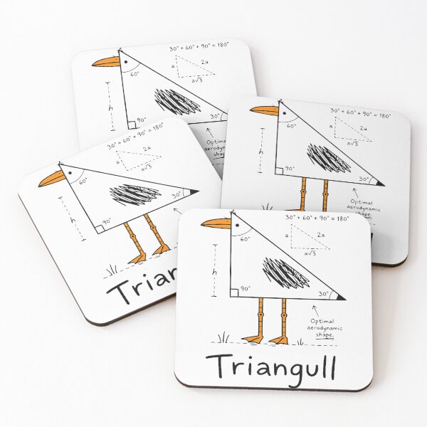 Item preview, Triangull Triangle Seagull Bird Pun Funny Math Teacher designed and sold by JamesCrArt.