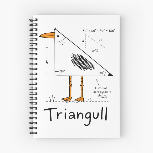 Item preview, Triangull Triangle Seagull Bird Pun Funny Math Teacher designed and sold by JamesCrArt.