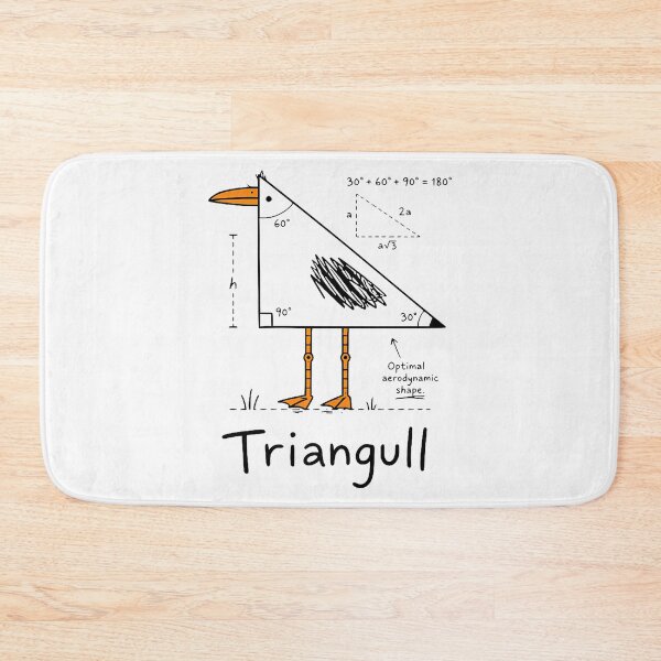Item preview, Triangull Triangle Seagull Bird Pun Funny Math Teacher designed and sold by JamesCrArt.