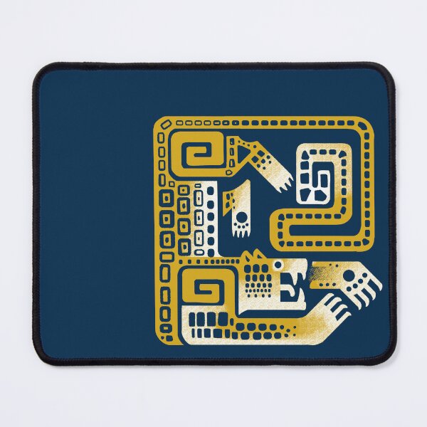Item preview, Square Jaguar Glyph (Normal Variant) designed and sold by PaleoPanthera.