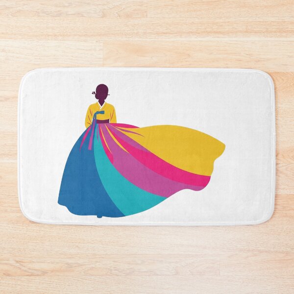 Item preview, Colorful Korean Hanbok Woman Silhouette designed and sold by momoshome.
